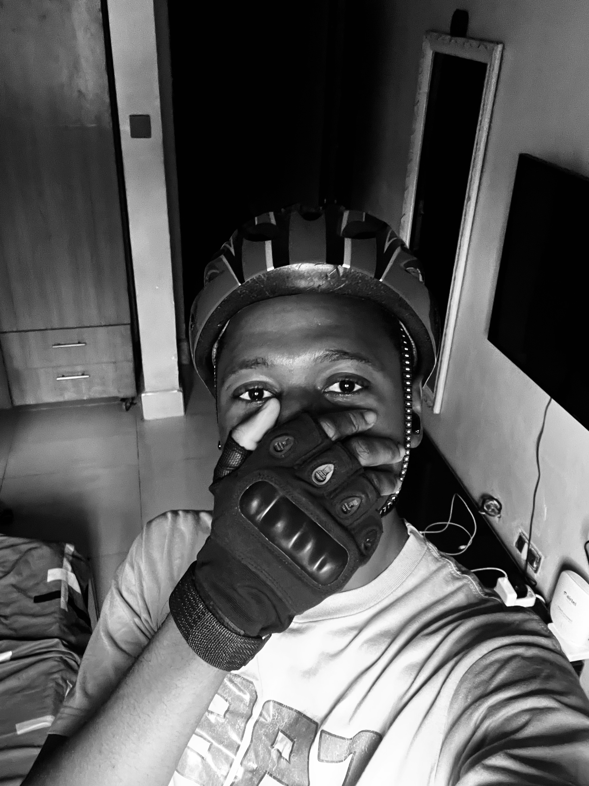 Me before heading out for a ride with Achilles